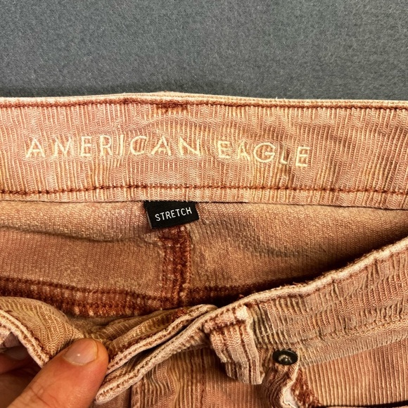 American Eagle Corduroy Mom Straight Jeans Womens 2 Pants Comfy Stretch 1444 - Picture 3 of 11